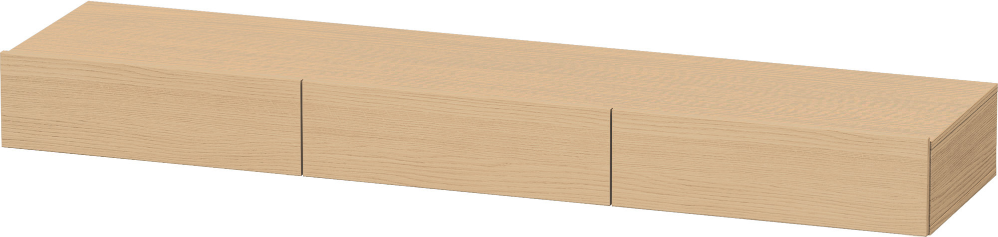Duravit SchKa-Ablage DuraStyle 440x1800x150mm 3 Schubkästen,Eiche Natur