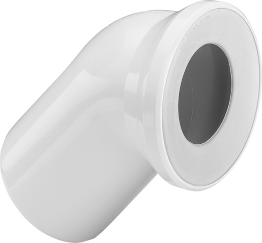Viega WC Anschlussbogen 45 Grad 3812 in DN100 Kunststoff weiss