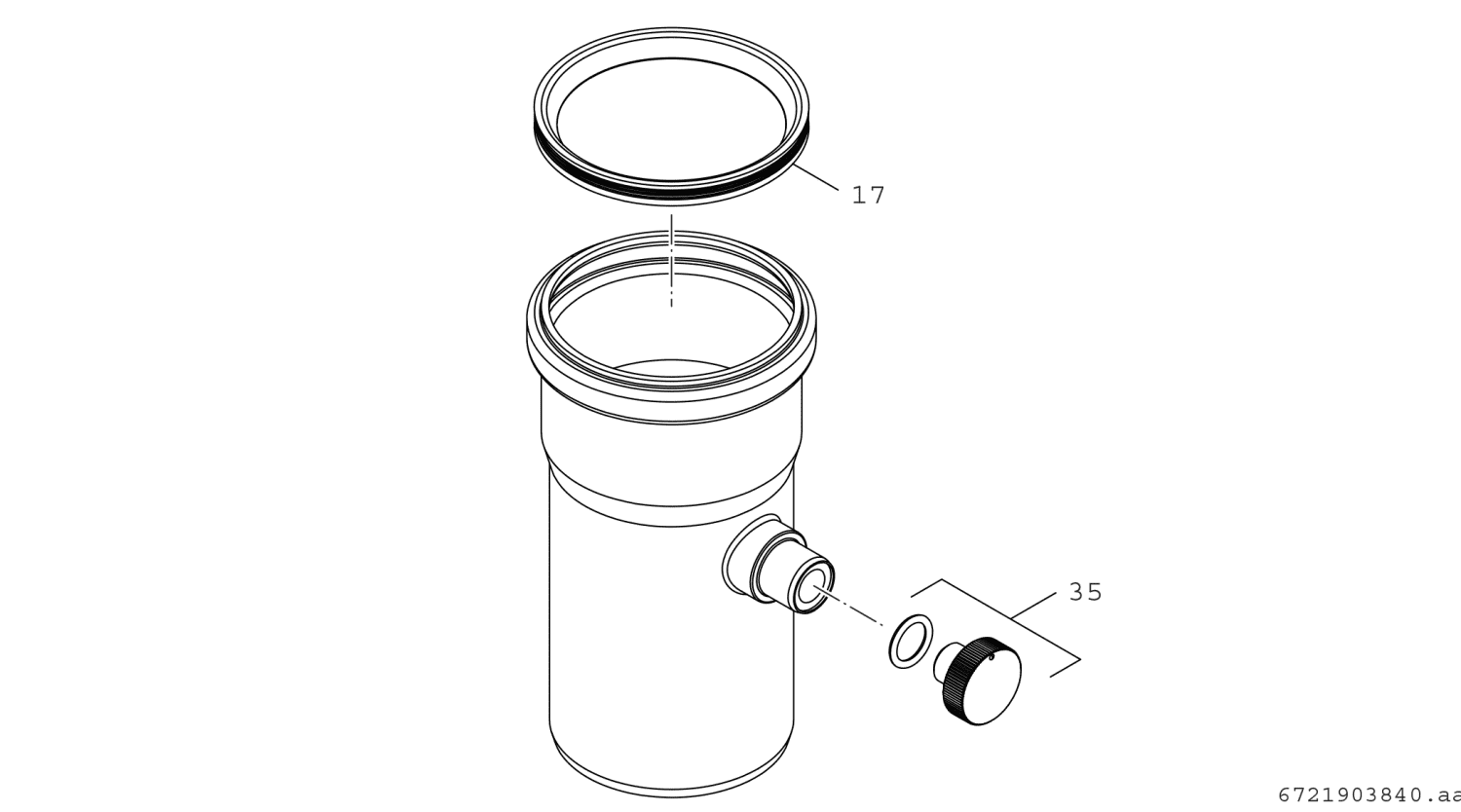 BOSCH Abgaszubehör AZB 1356 Zuluftanschlussstück gerade, d:110 mm