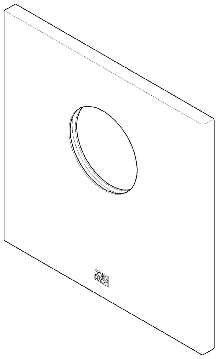 DO xSTREAM Rosette für Brause ET 091102130 154 x 154 x 9,5 mm Chrom