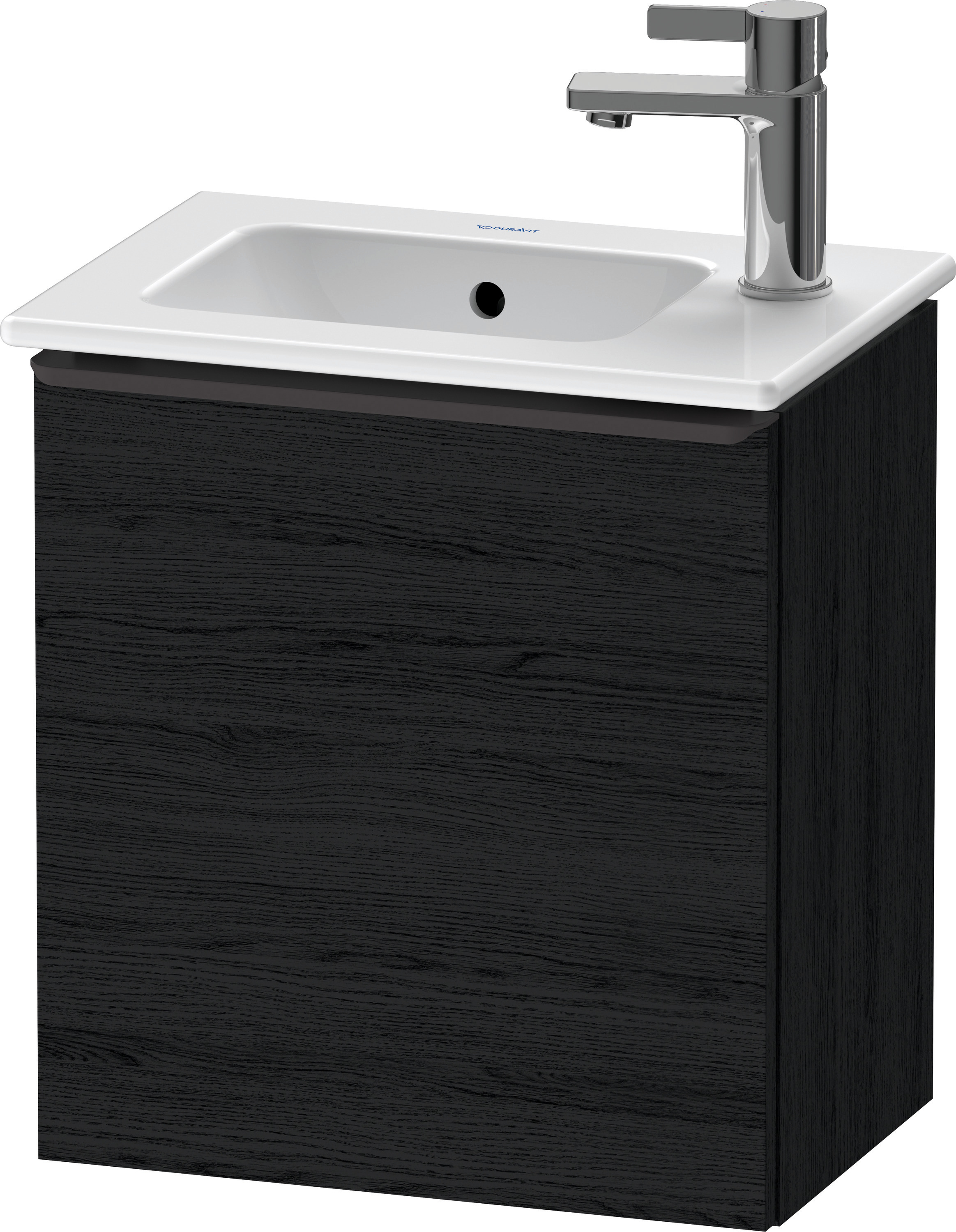 Duravit D-Neo WTU,Wdh,Tür:1,TA:LI,Gr:Dia.Schw 410x274x440mm,Eiche Schwarz Matt,Dekor