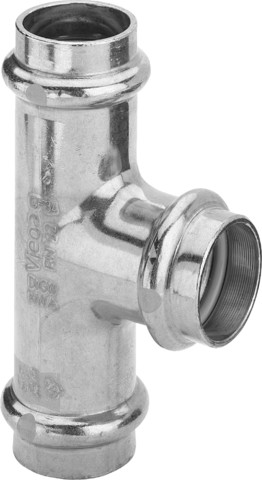 Viega T-Stück mit SC Profipress G 2618 für Gas in 22mm Kupfer