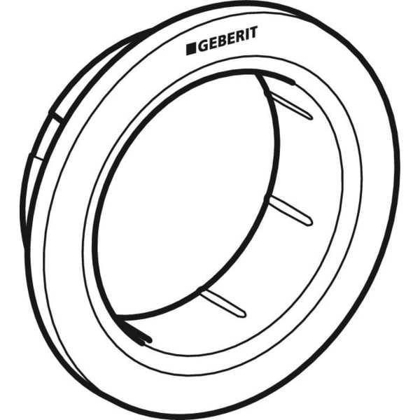 Geberit Typ 01 Rosette für Fernbetätigung Möbeldrücker, chrom matt, Etc