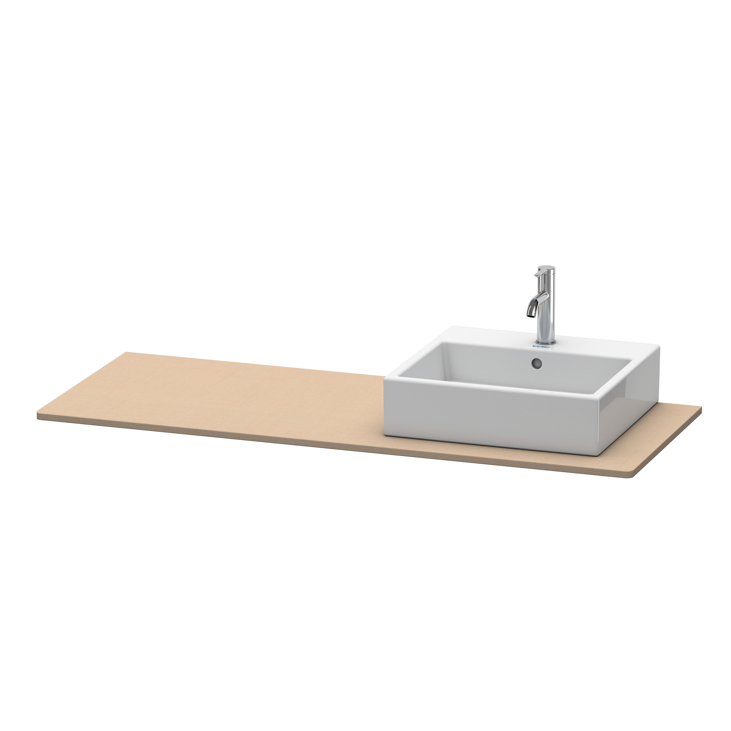 Duravit Konsole XSquare 16x1400x550mm mit 1 Ausschn., Leinen