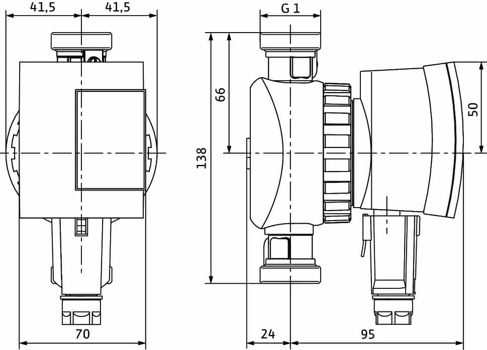 Wilo Nassläufer-Hocheffizienzpumpe Star-Z NOVA A,G1-PN10,1x230V,5W
