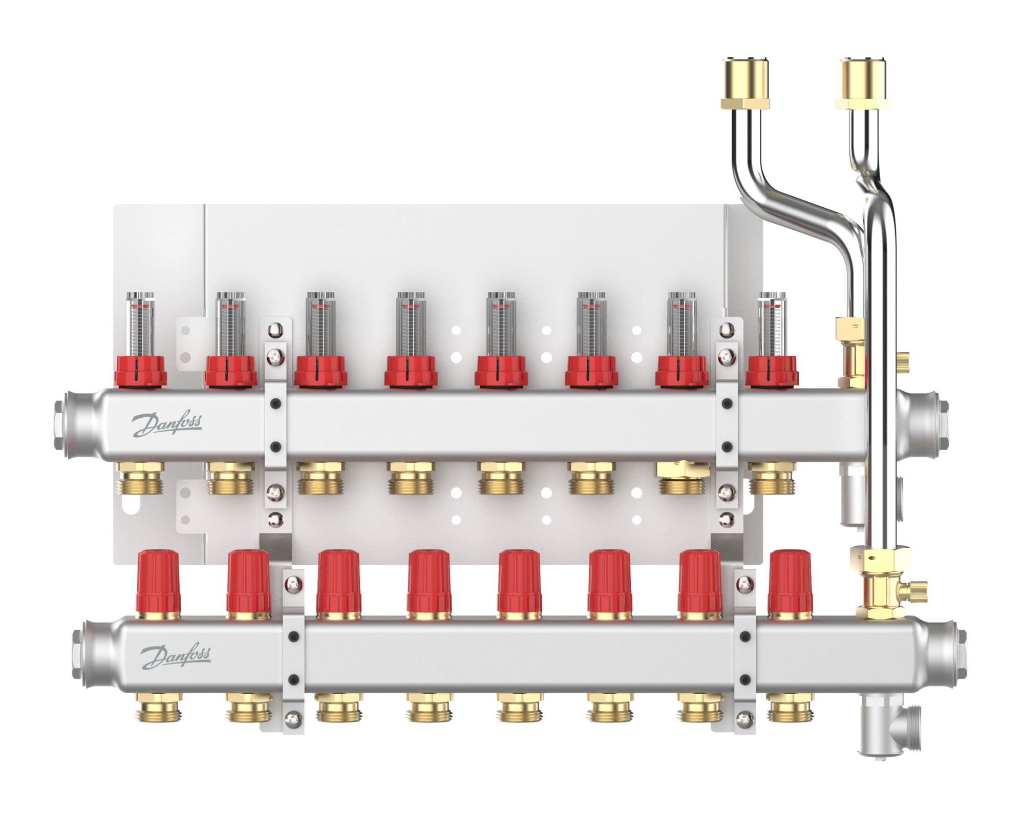 Danfoss Verteilersystem SG-VX-F Für EvoFlat VX-F, Edelstahl, 3 Kreise