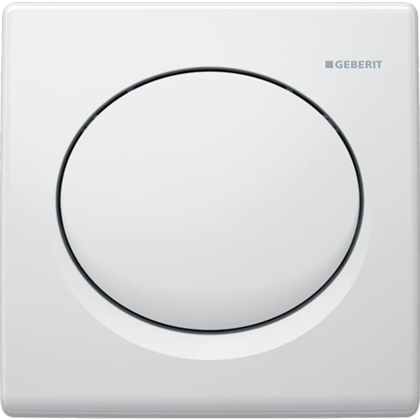 Geberit UR-Strg. mit pneum. Spülauslösung BetPl., rund, aus Kst., weiß
