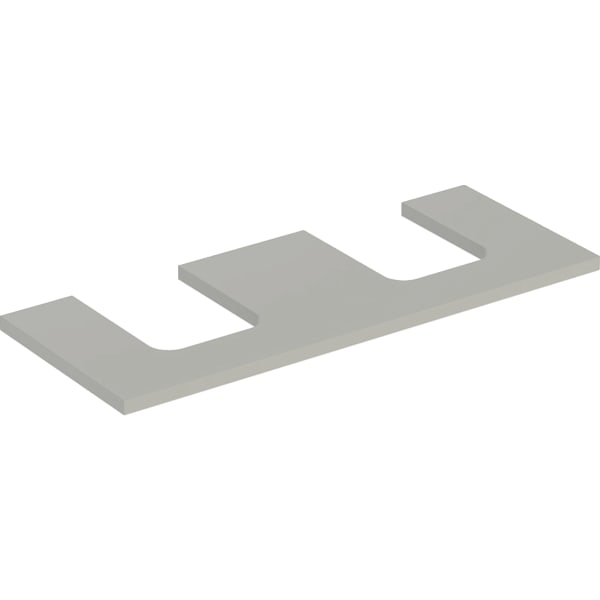 Geberit ONE WT-Pl. Aus re/li f. AWT Schalenf. 120x3x47cm, greige matt