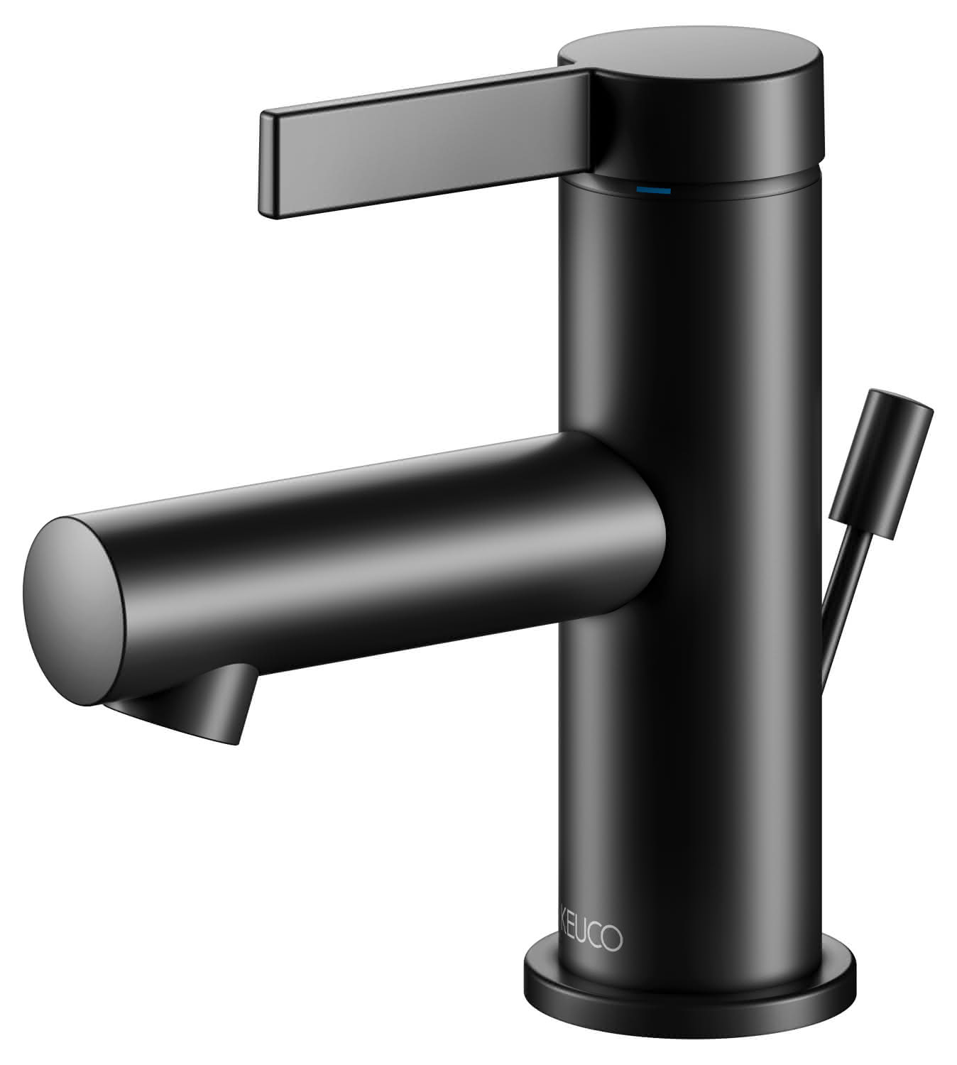 KEUCO EHM-WT-Mischer 60 IXMO 59504 m.Zug.-Ablgrt. Pure, Rosette r/e sw
