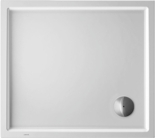 DU Starck Slimline Duschwanne, Rechteckig, 900x800x45 mm, Weiß, Sanitär