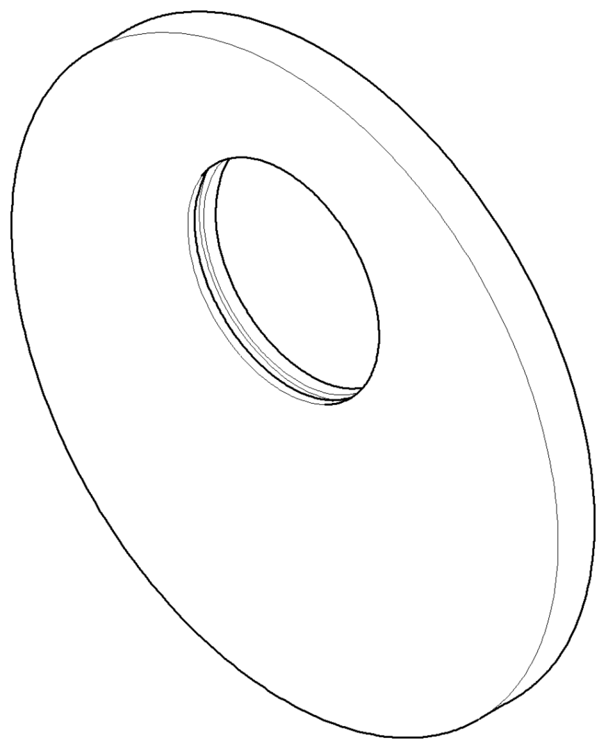 DO Rosette für Brausegarnituren ET 091102069 D 150 x 10 mm Platin gebürstet
