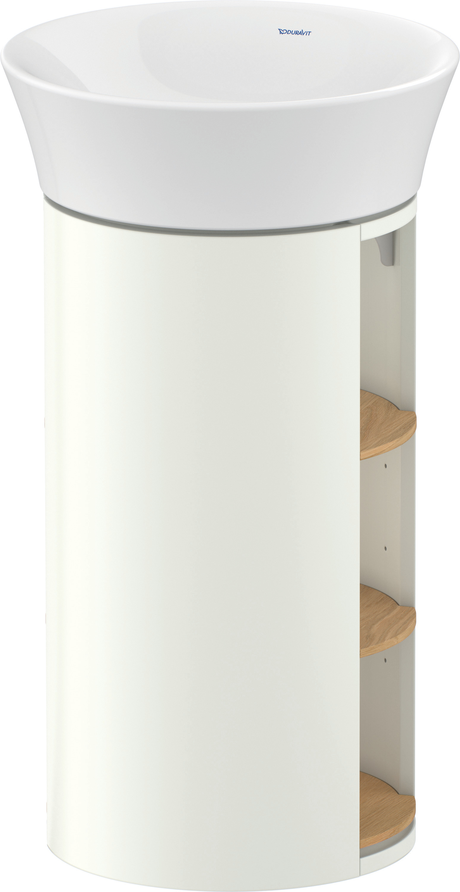Duravit WTU White Tulip bodenst. 751x350x410mm, Eiche N.M./Weiß Sdm.