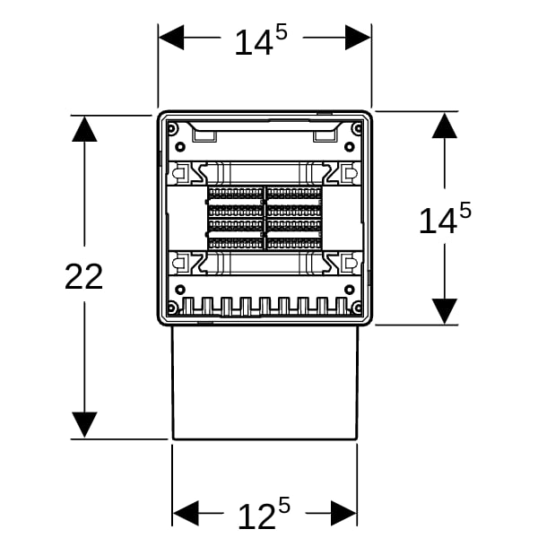 Geberit Rohbaubox für Gateway