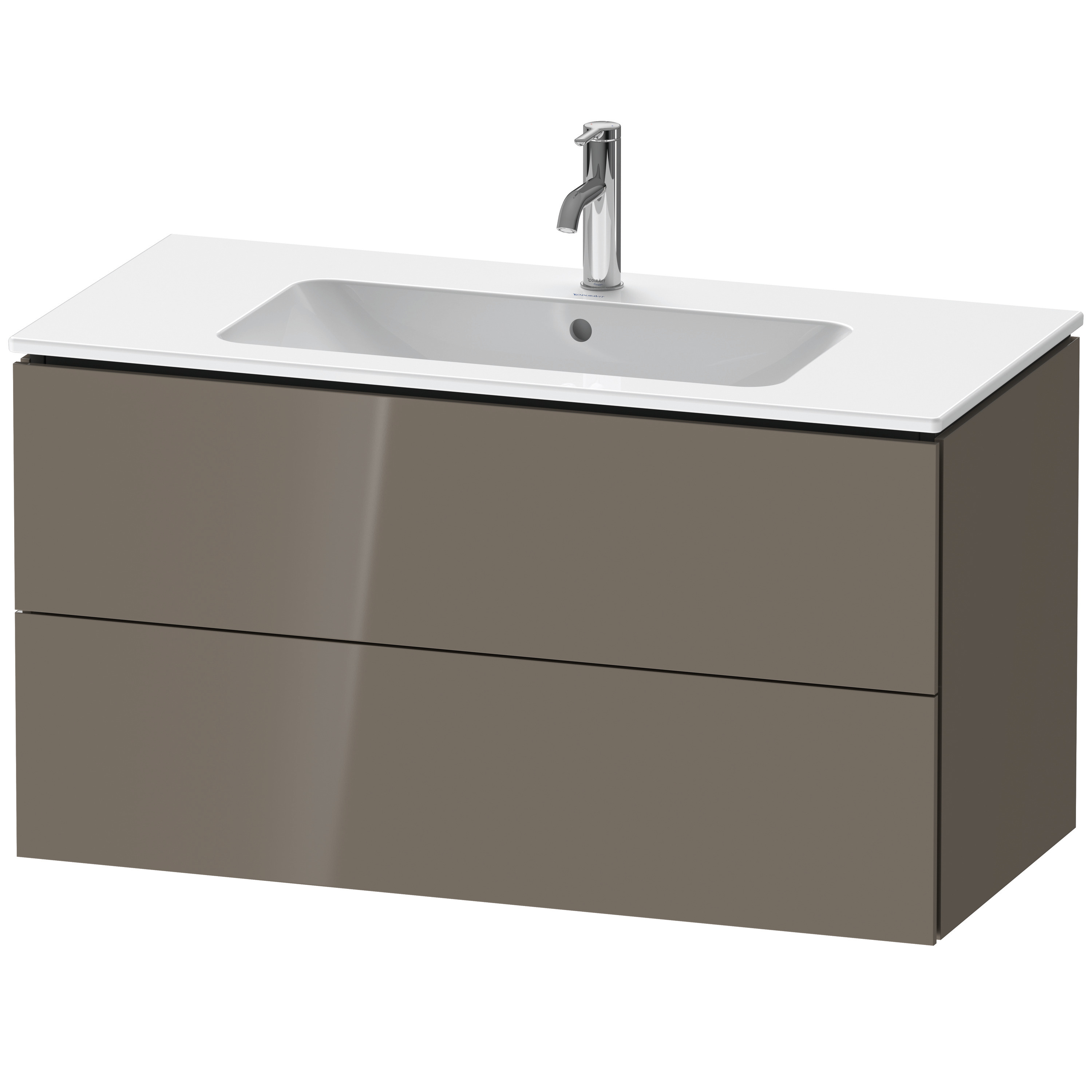Duravit WTU wandhängend L-Cube 481x1020x550mm 2 SchKa, f.233610, flannel grey hgl.