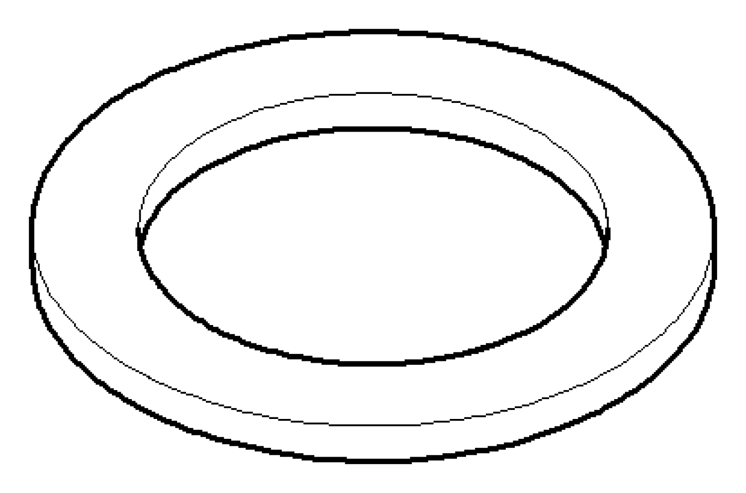 DO Dichtung NBR 70 ERSATZTEILE 091405013 48,0 x 33,0 x 3,0 mm