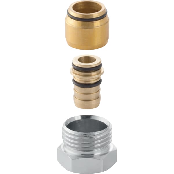 Geberit FlowFit Anschlussverschraubung mit AG Ms d16-G1/2
