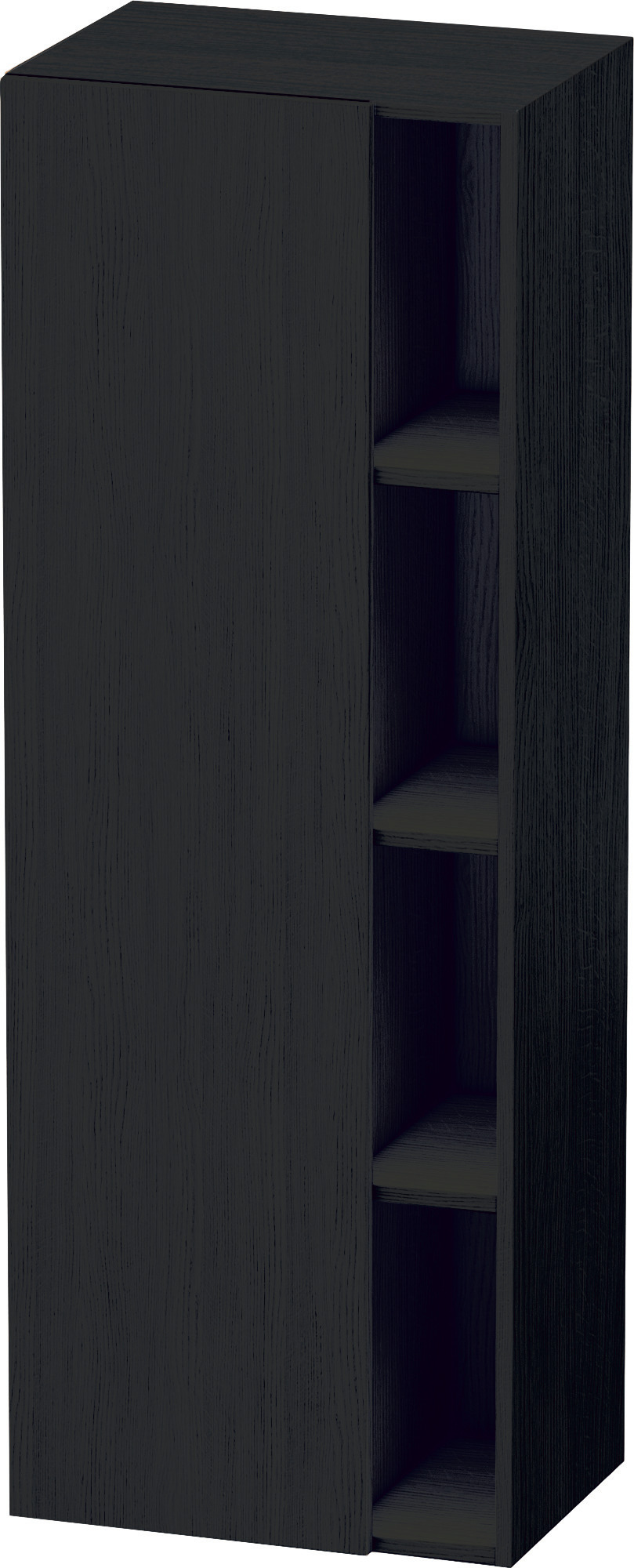 Duravit Hochschrank DuraStyle,360x500x1400mm, 1Tür,TA links, Eiche Schwarz