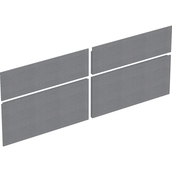 Geberit Set Schubladenfront für Xeno2 US 4 Schubladen, Breite WT 140 cm, grau