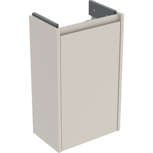 Geberit Renova Compact US für HWB, mit 1 Tür 35,8x60,5x22,5cm, sandgrau/l. seidenmatt