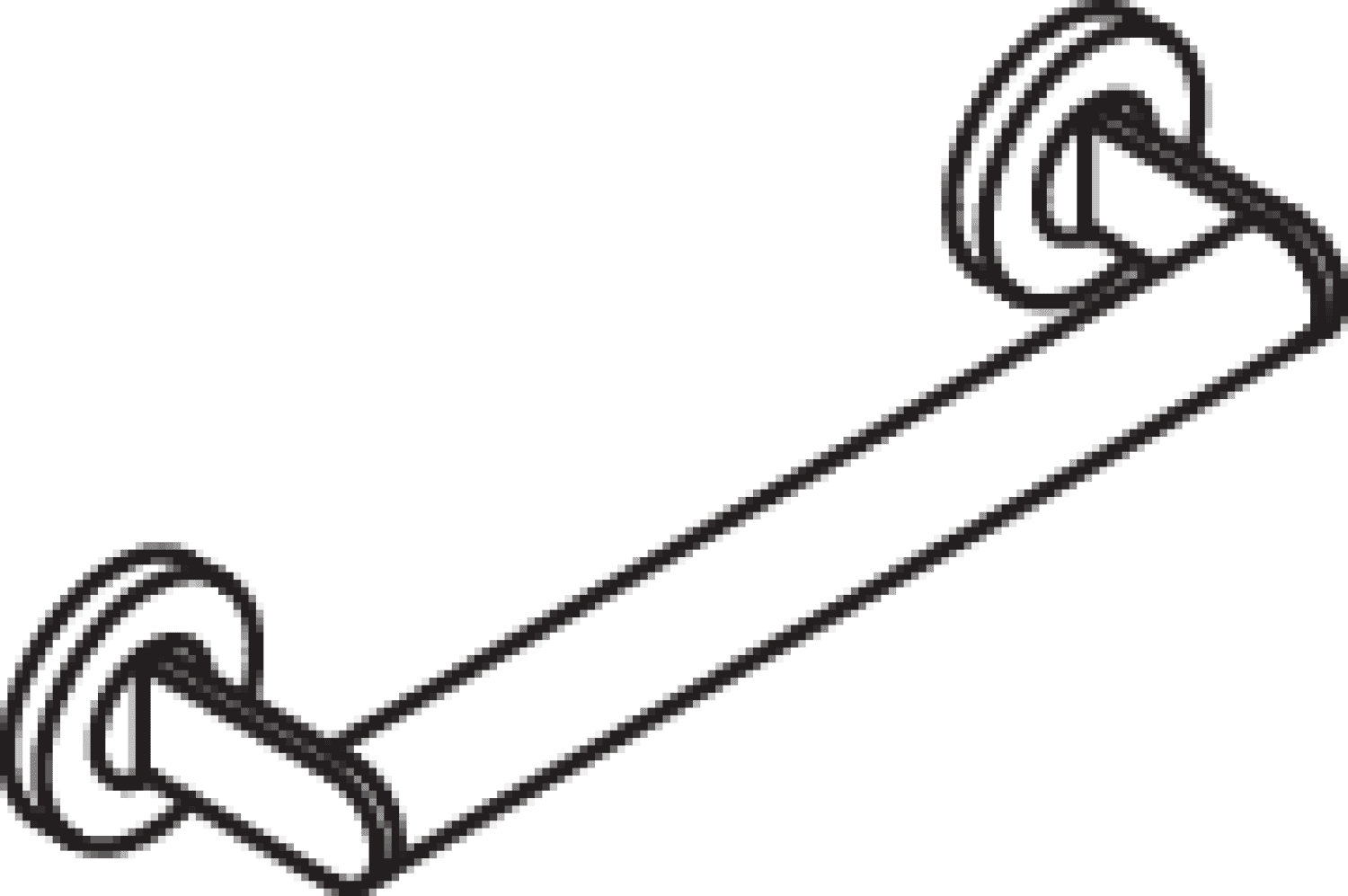 HEWI Haltegriff, d:30, L:300mm, chrom