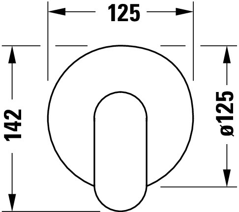 Duravit Wave Einhebelmischer UP-Set Keramikmischsystem, Chom HG