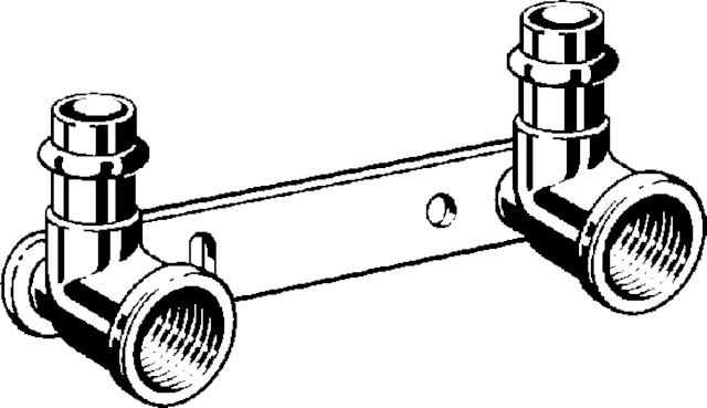 Viega Montageeinheit mit SC Sanpress 2222.2 in 15mmxRp1/2x100mmSiliziumbronze