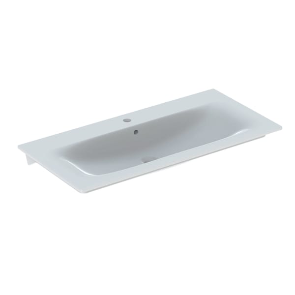 Geberit Renova Plan Möbelwaschtisch, 100x48cm m. Hl., m. Ül., weiß Geberit Renova Plan Möbelwaschtisch, 100x48cm m. Hl., m. Ül., weiß
