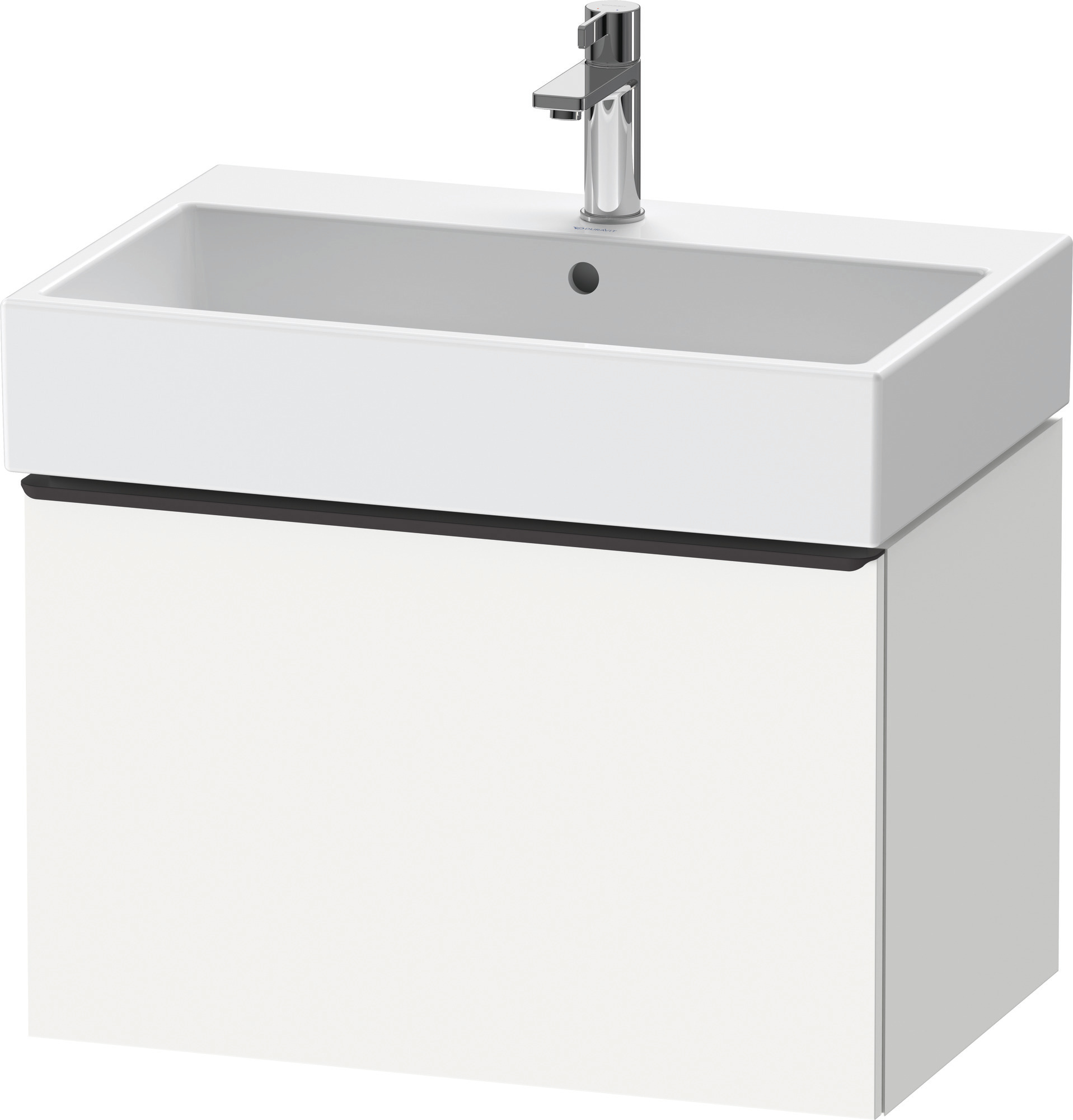 Duravit D-Neo WTU,Wdh,Ausz:1,Gr:Diamant Schw. 684x442x440mm,Weiß Matt,Dekor