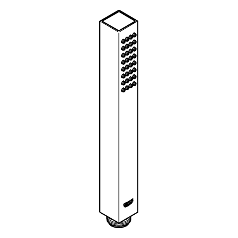 GROHE Handbrause Rainshower Aqua Cube Stick 26885 1 Strahl 9,5 cool sunrise