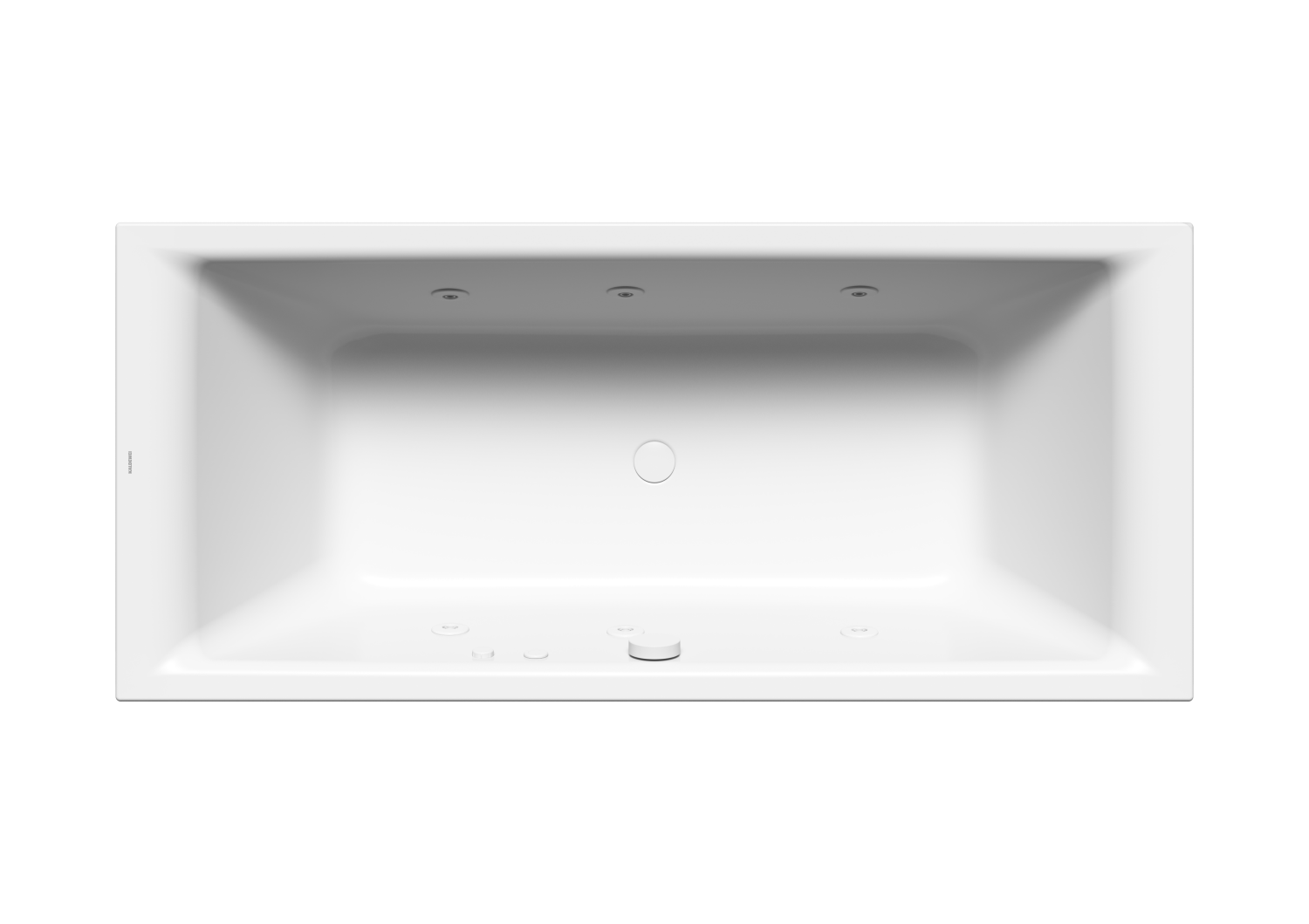 KA BW PURO DUO Mod.664 BODY,1800x800mm, alpinweiß,links,Sichtteile chrom