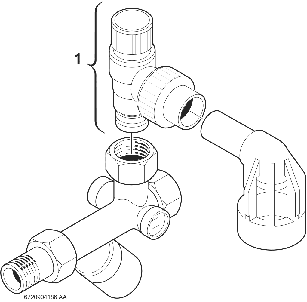 BOSCH Installationszubehör Nr. 429 Sicherheitsgruppe ohne Druckminderer