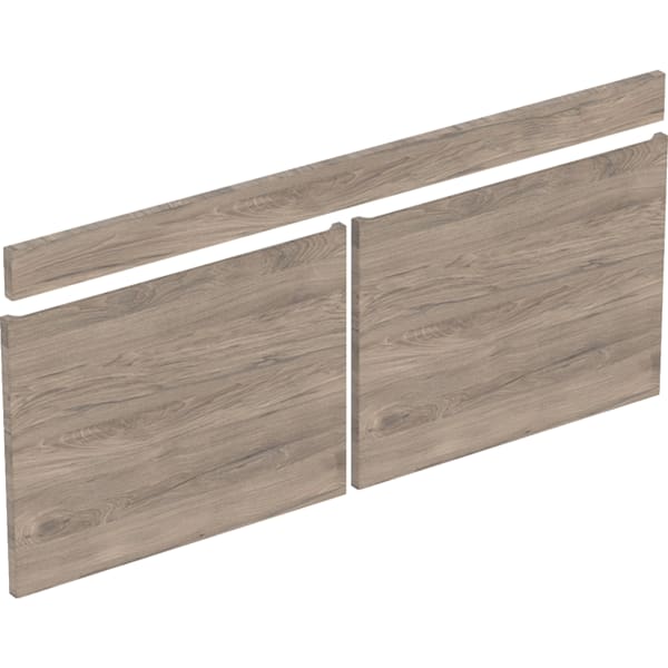 Geberit Schubladen-/Front Set für Renova Plan US für MDWT, B:130cm, nussbaum hickory
