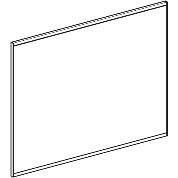Geberit Option Plus LSP, eckig, direkte Bel. u. ind. Bel., 90x70x3,5cm, alu elox