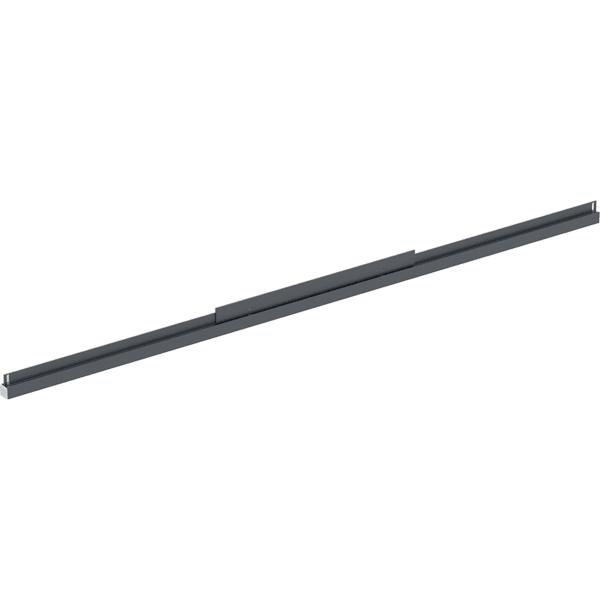 Geberit Lichtleiste un. f. Option Plus, eckig Lichtspiegel B:90cm, schwarz-matt / alu.