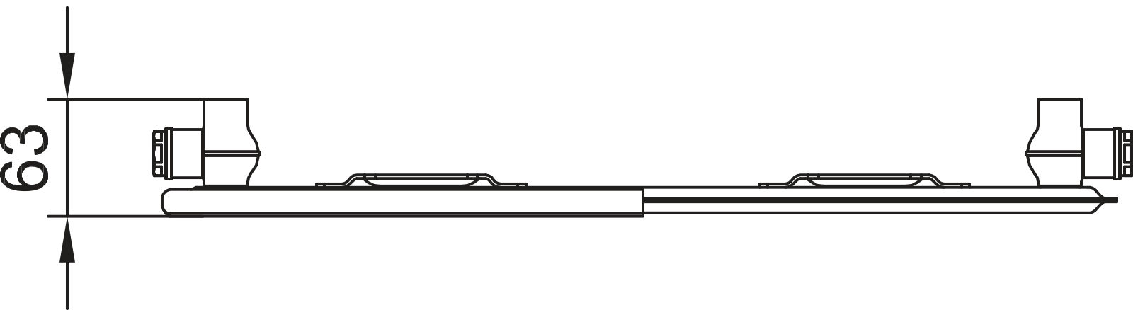 Kermi Plan-K Hyg T10 905x63x1305 QN975, RAL9016, 10bar, o.Abd, BK