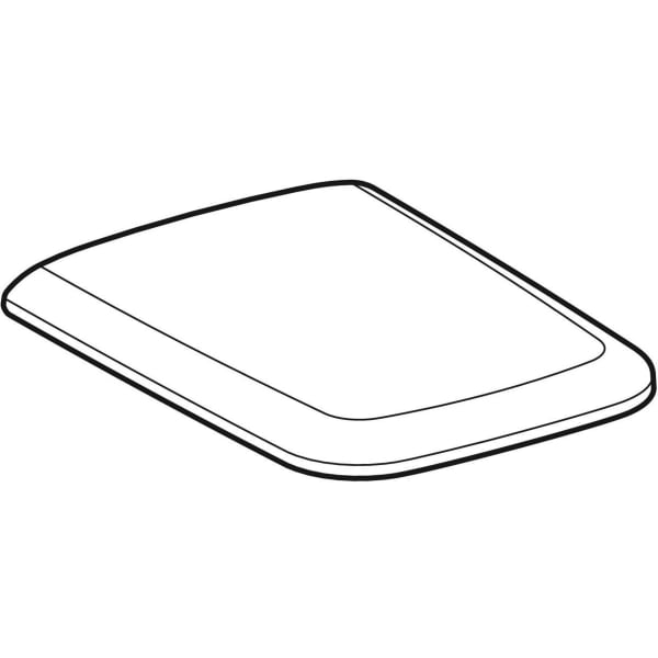 Geberit iCon WC-Sitz eckig, Bef. von oben mit Absenkautomatik, Quick Release, weiß