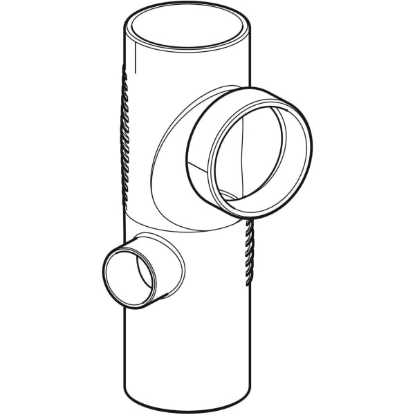 Geberit Silent-db20 Kombibogeneckabzweig 88,5Gr links d110/90/56