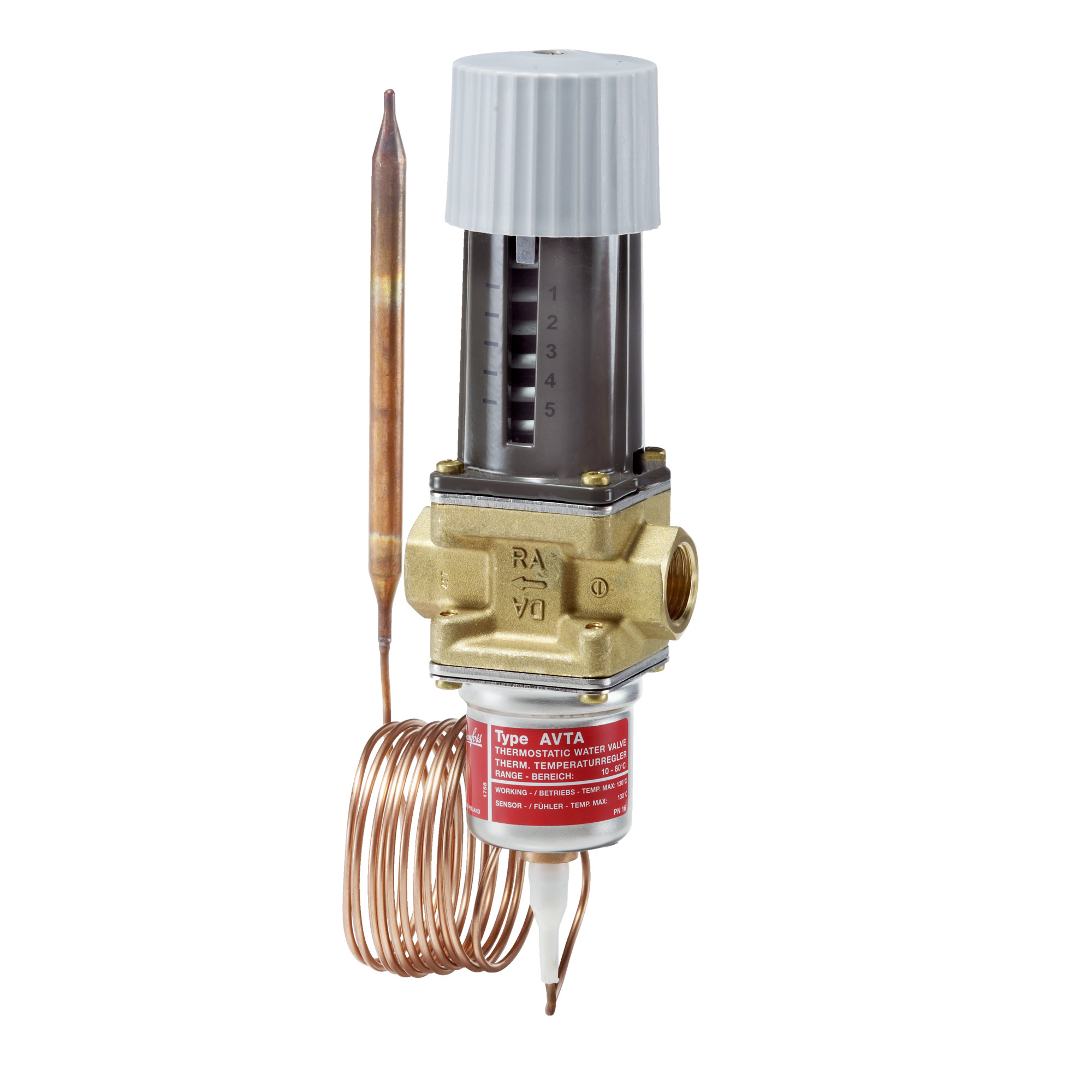 Danfoss Temperaturregler AVTA 25 Rp 1, 10-80 C, kvs: 5,5