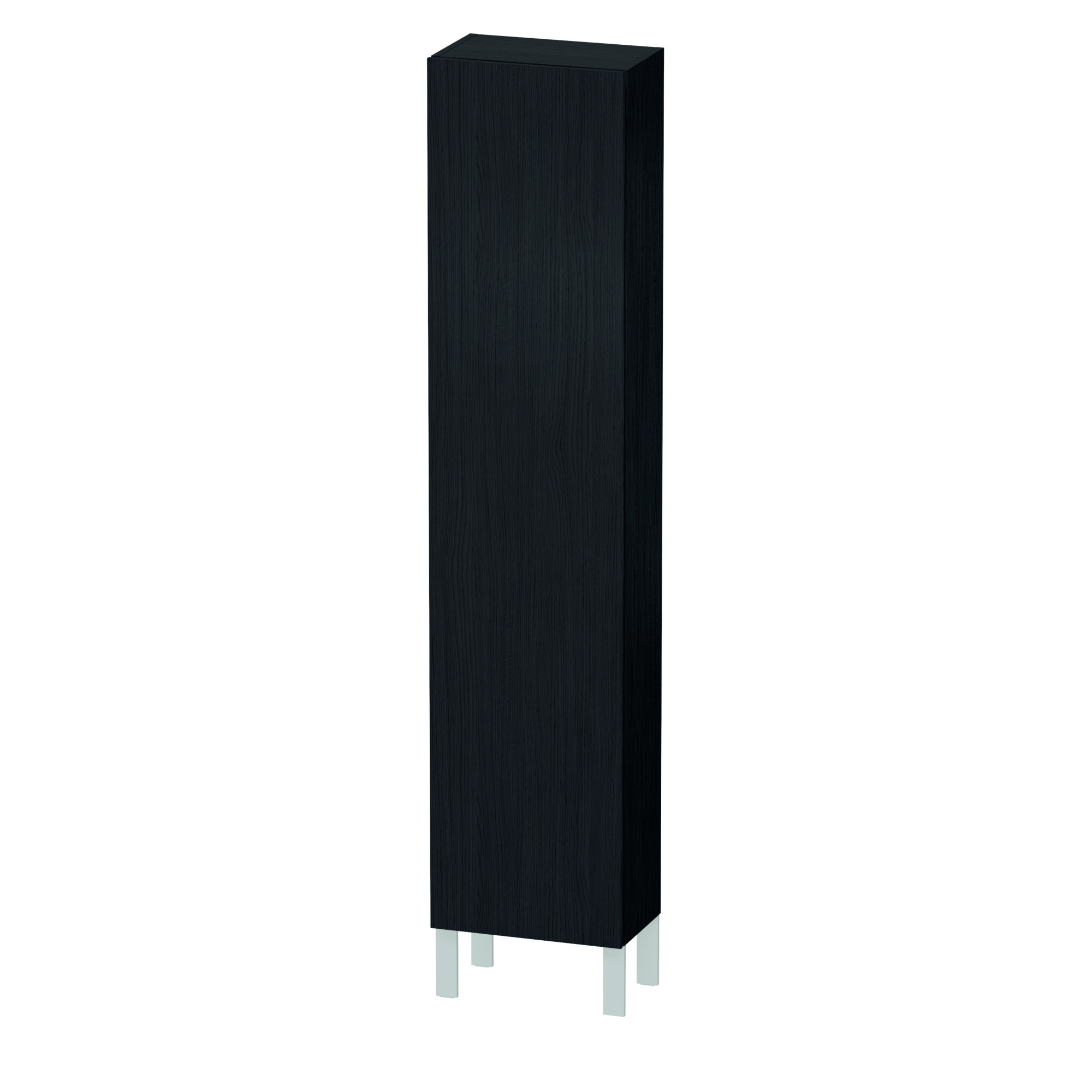 Duravit Hochschrank L-Cube 243x400x1760mm 1 Tür, TA re., Eiche Schwarz