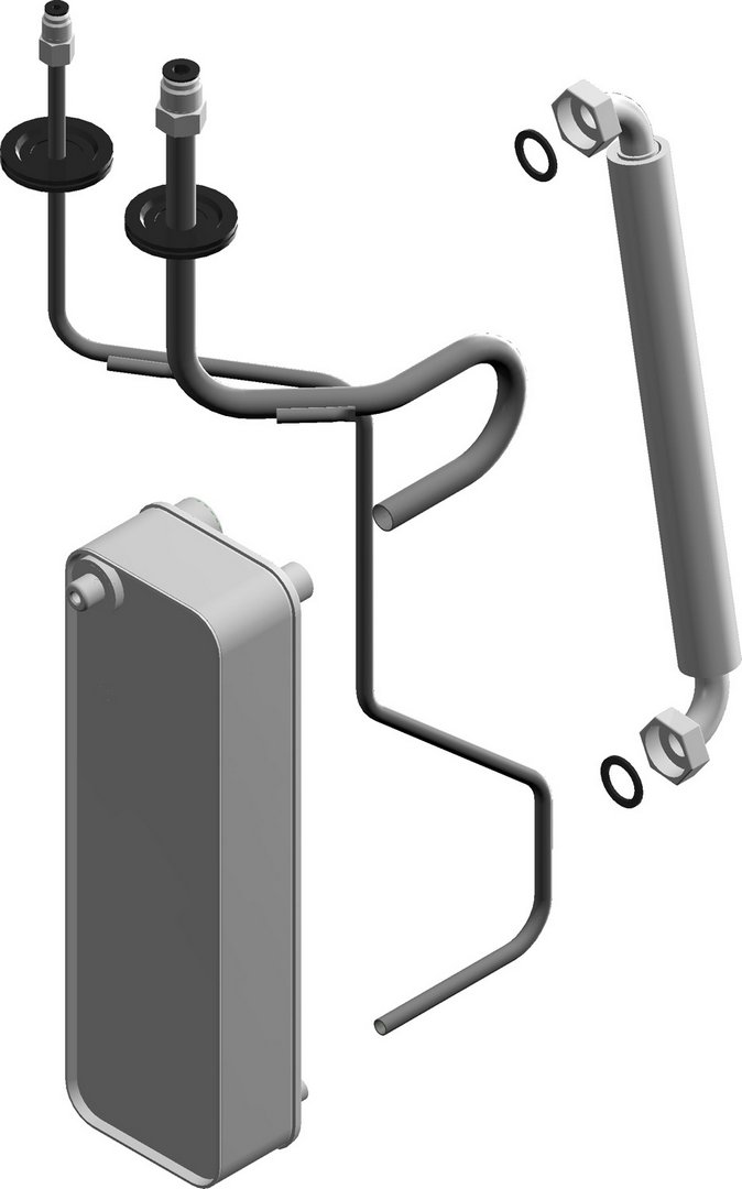 BOSCH Ersatzteil TTNR: 8738210367 Wärmetauscher m. Rohrleitung