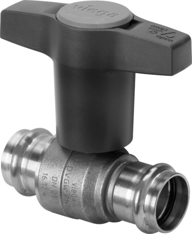 Viega Kugelhahn mit SC Easytop 2275 in 28mm Siliziumbronze