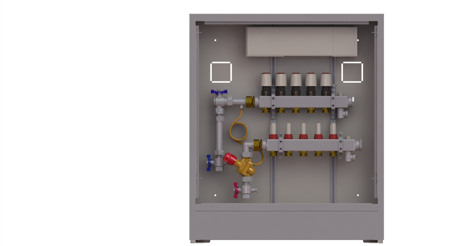 Danfoss Station UnoFloor Comfort 5L 5 HK, links mit AB-PM-Set, 230V