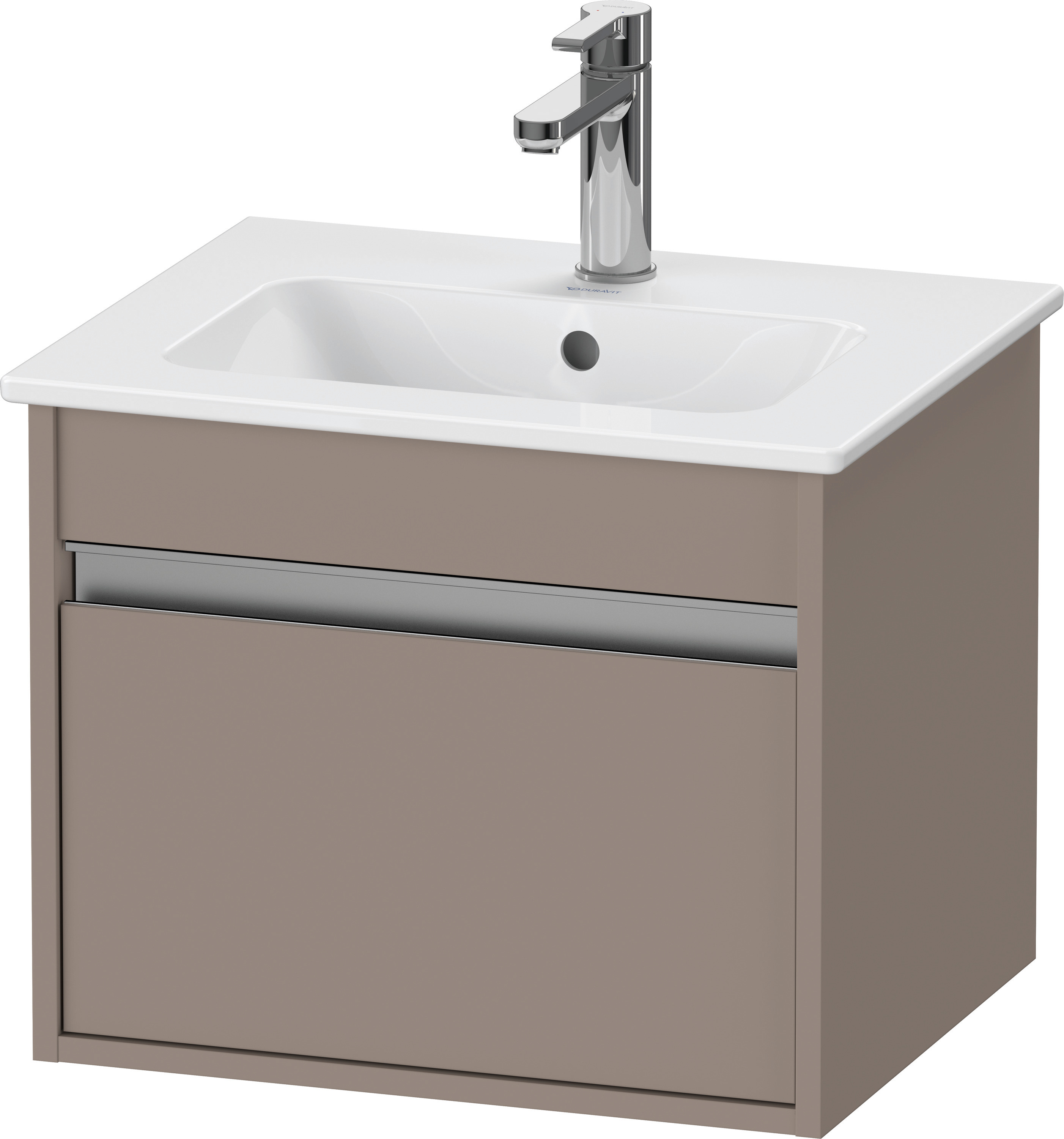 Duravit WTU Ketho 410x500x412mm, 1 Auszug Basalt Matt