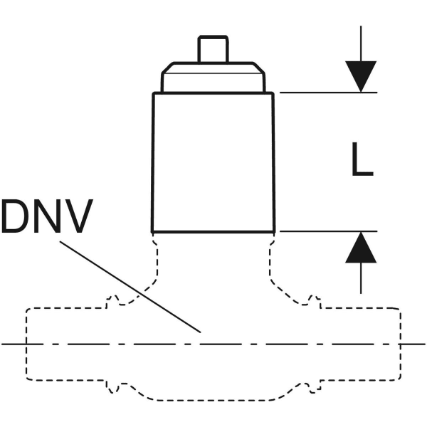 Geberit Verlängerungsset zu Kugelhahn DN 25-32