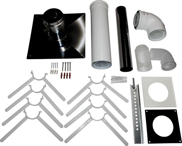 Wolf Anschluss-Set DN80/125 - C93x DN80 im Schacht, Abdeckung edst.