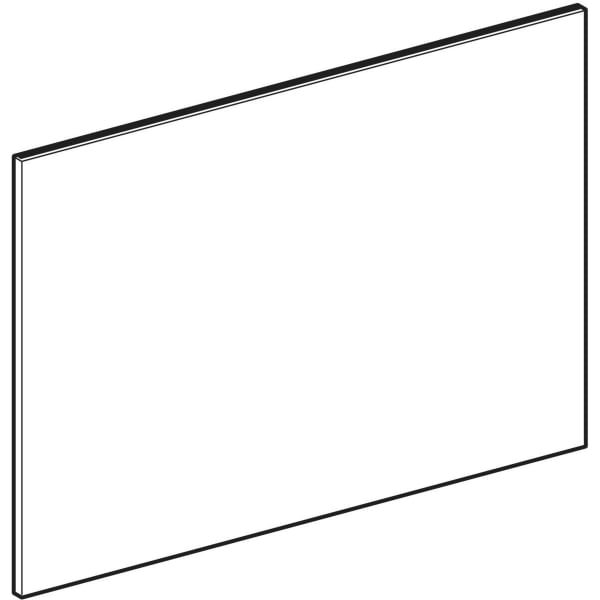 Geberit Schubl.-Front für Acanto Unterschrank für WT B:60cm, lava / Glas