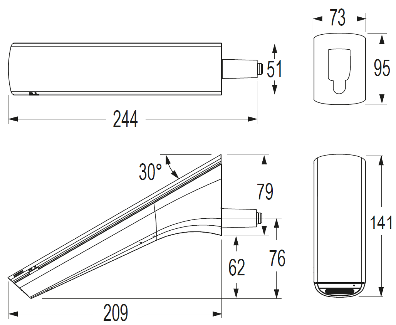 CONTI+ ultra el. IR Wandarm. Batt. UP o.Misch. Chrom Touch GW20