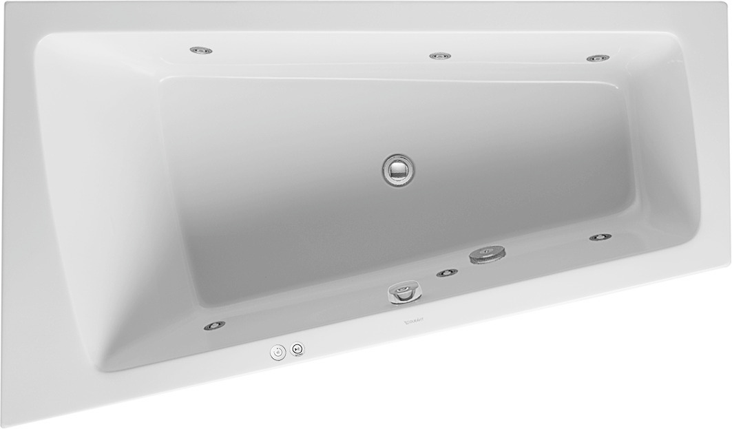 Duravit Whirlwanne Paiova 1700x1000mm, weiß Einbauversion, Ecke li. Jet-System