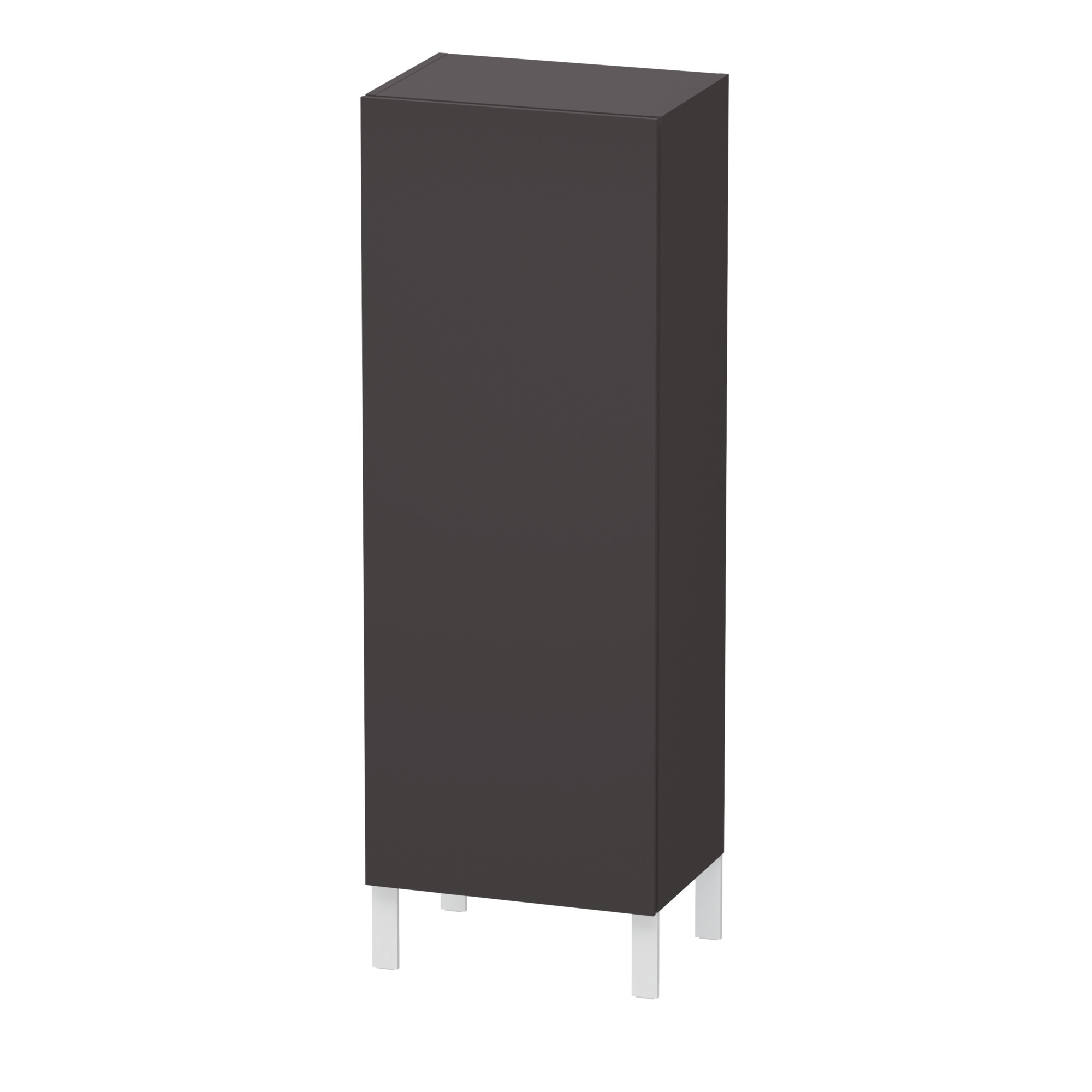Duravit Halbhochschrank L-Cube 363x500x1320mm 1 Tür, TA re., graphit supermatt