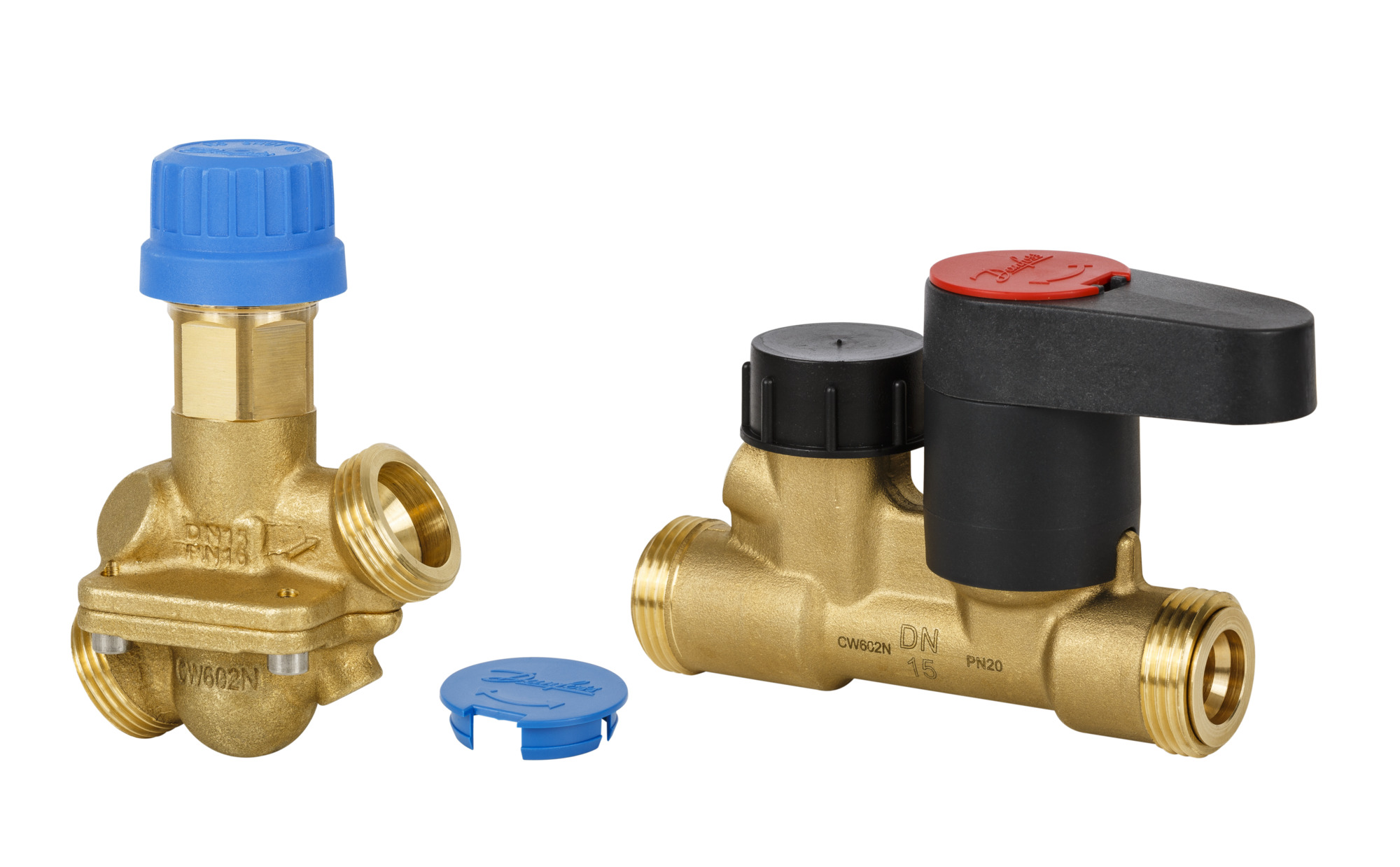Danfoss autom. Kombiventil AB-QM15-Set mit MSV-S, G 3/4 A, 90-450 l/h